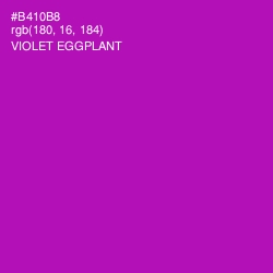 #B410B8 - Violet Eggplant Color Image